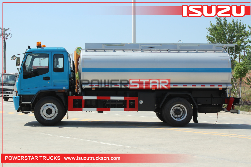 Myanmar ISUZU FTR FVR Fuel Tank Truck Refueling Oil Tanker Truck for Sale