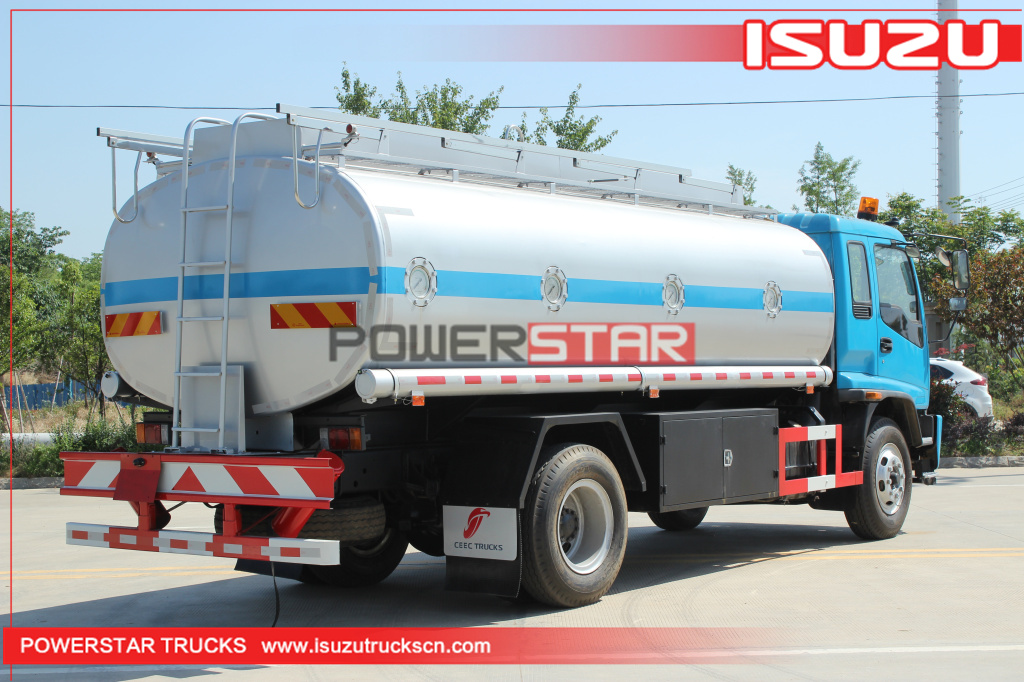 Myanmar ISUZU FTR FVR Fuel Tank Truck Refueling Oil Tanker Truck for Sale