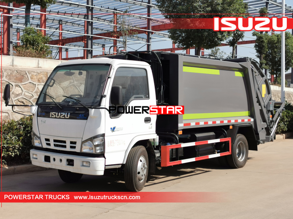 ISUZU Rear Loader Refuse Garbage Truck 6cbm for sale