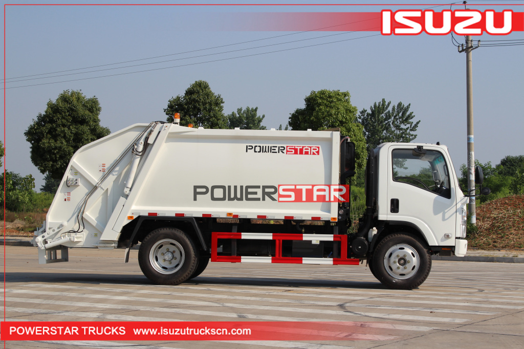 10m3 Compression Garbage Truck Isuzu Rear Loader Vehicle for sale