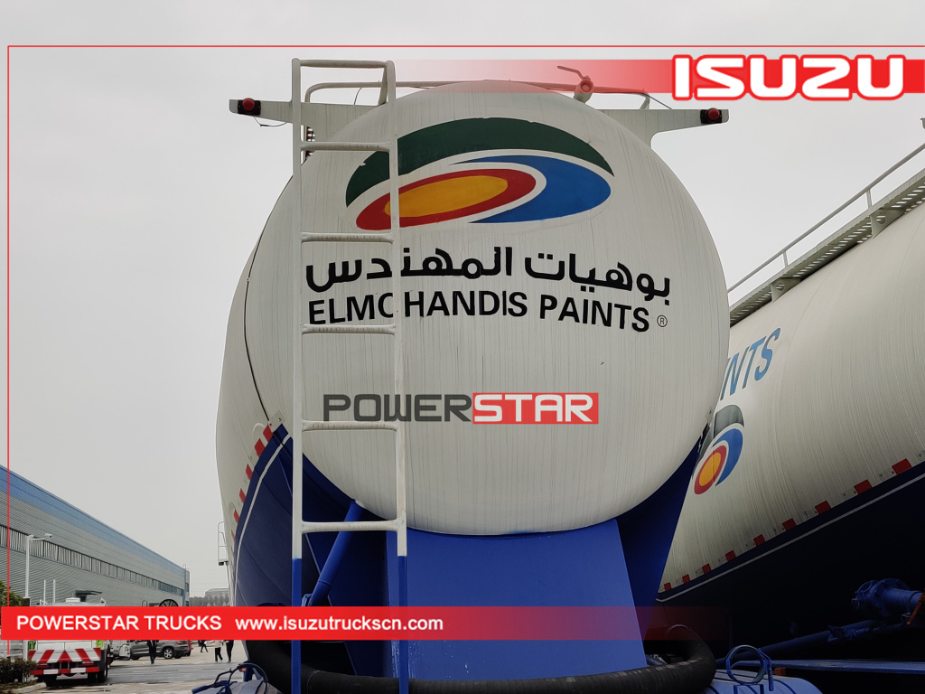 Sudan Tri-axle bulk cement truck powder tanker semi trailer for sale