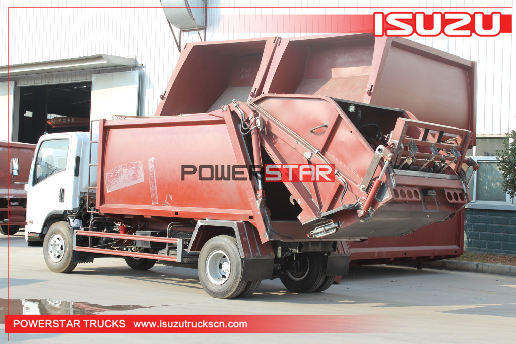 Cabo verde 10cbm Waste Refuse Collection Truck ISUZU ELF Waste Compactor Truck 