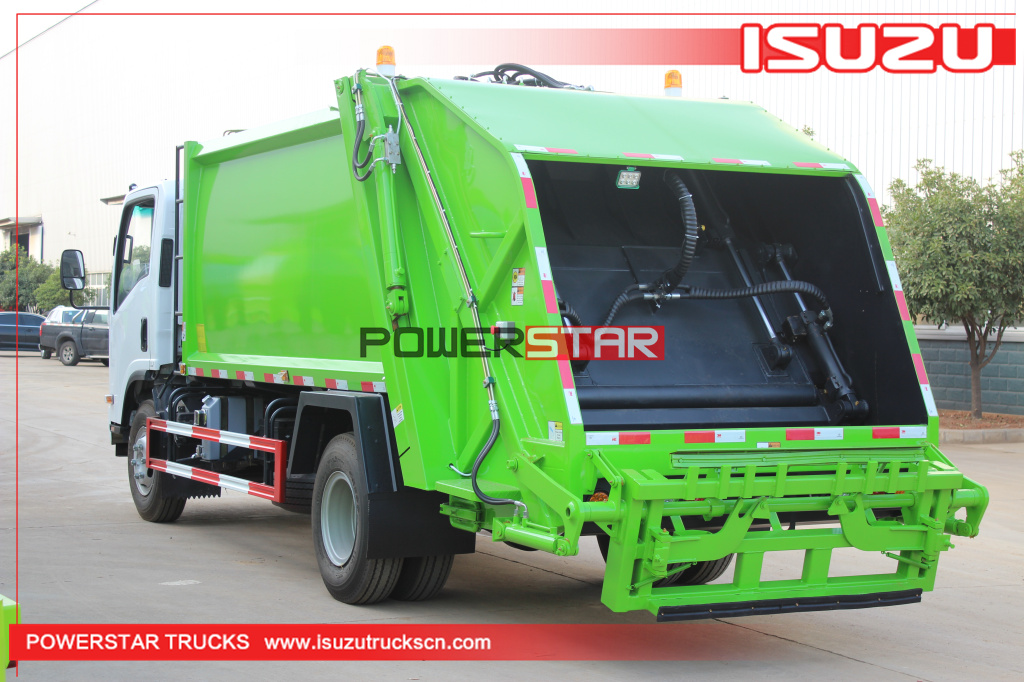 Cabo verde 10cbm Waste Refuse Collection Truck ISUZU ELF Waste Compactor Truck 