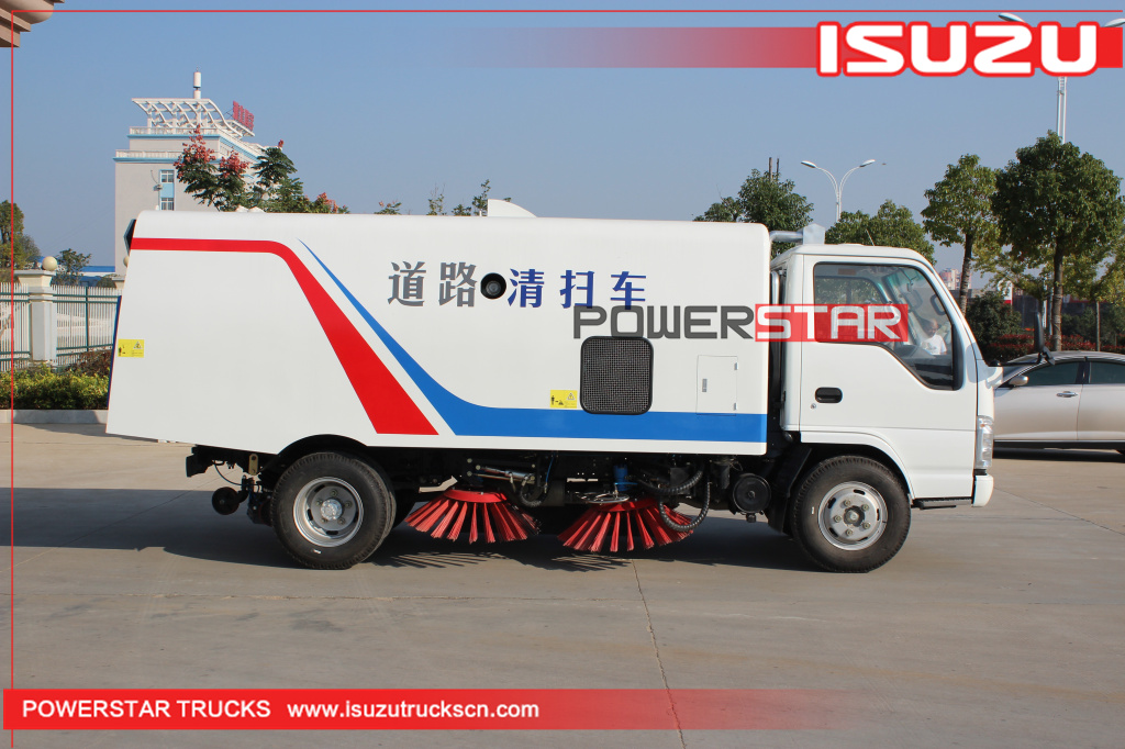 Road sweeper truck Isuzu garbage vehicle