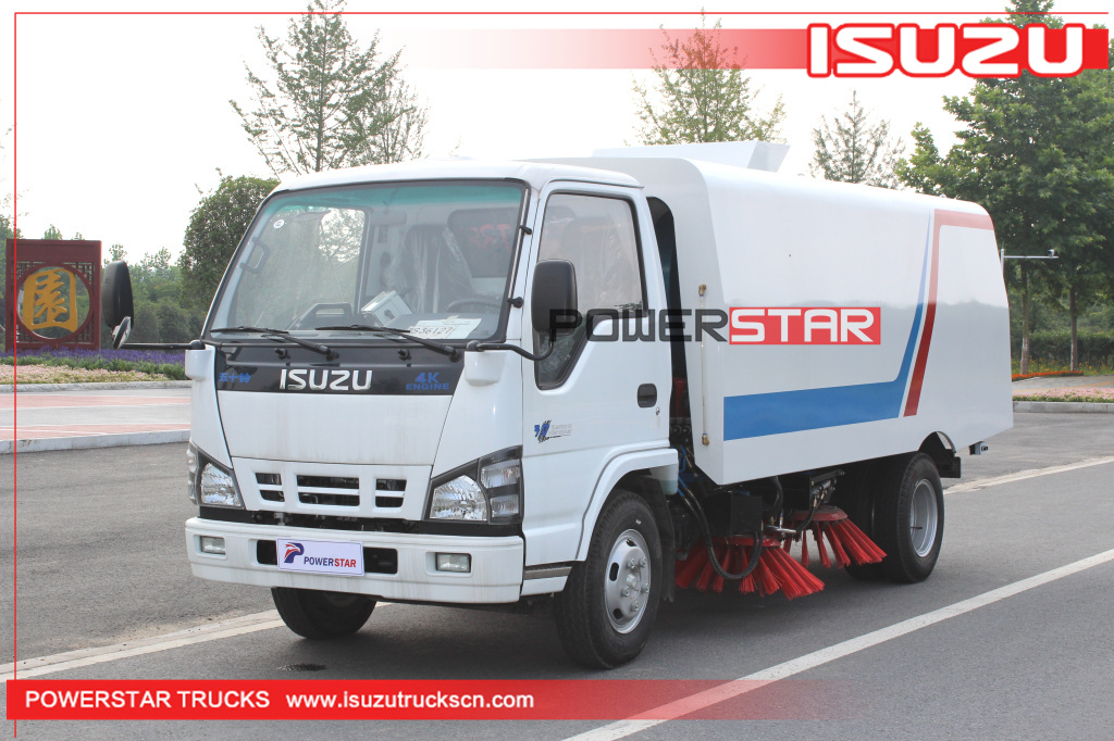 Cement plant road sweeper truck Isuzu