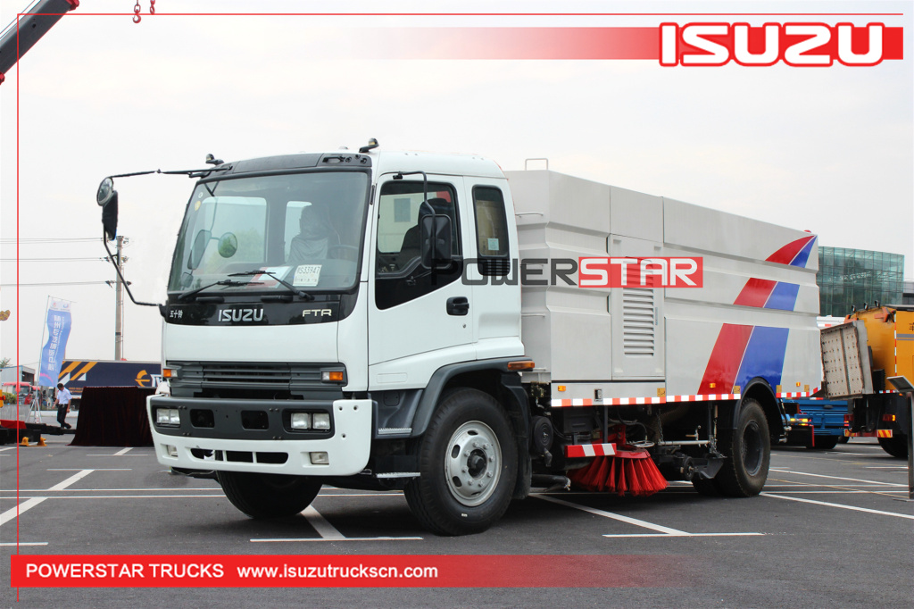 Isuzu Truck Heavy Duty Airport Vacuum Road Sweeper Truck for Philippines