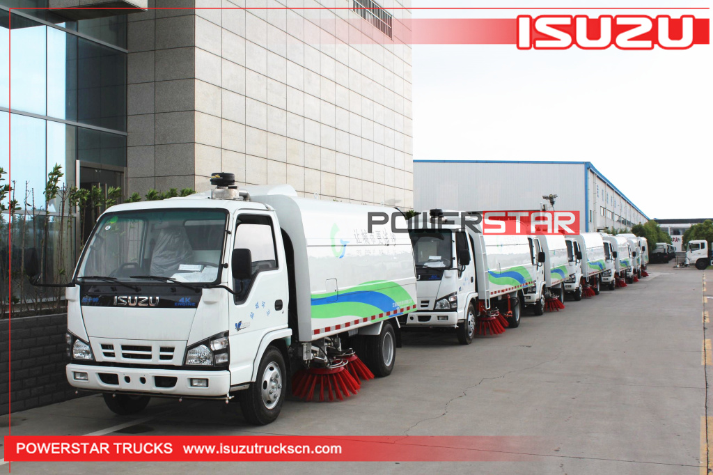 Waste collection sweeper truck Isuzu