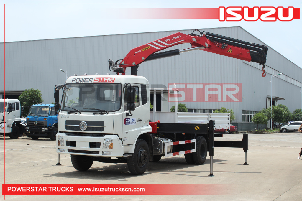 Rwanda Dongfeng Knuckle Boom Crane Trucks Palfinger SPK23500