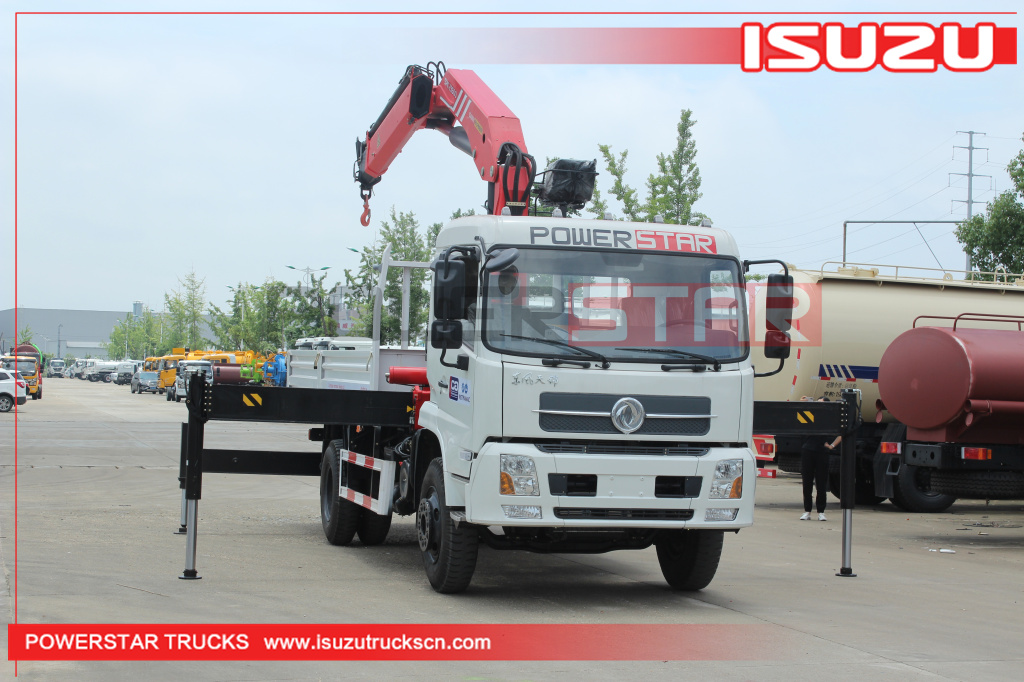 Rwanda Dongfeng Knuckle Boom Crane Trucks Palfinger SPK23500