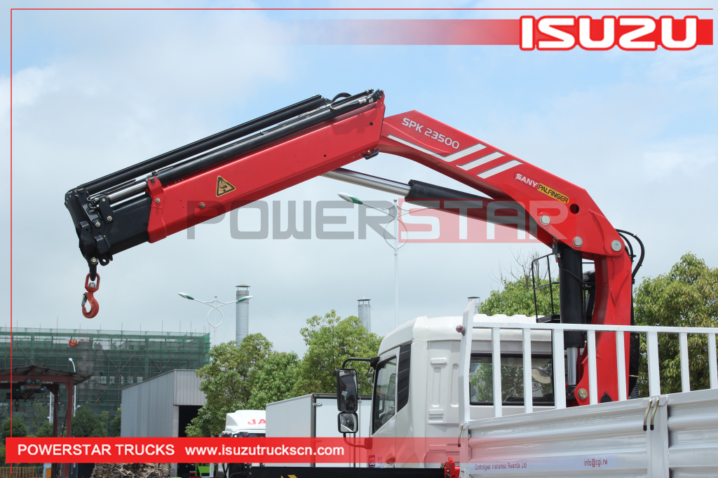 Rwanda Dongfeng Knuckle Boom Crane Trucks Palfinger SPK23500