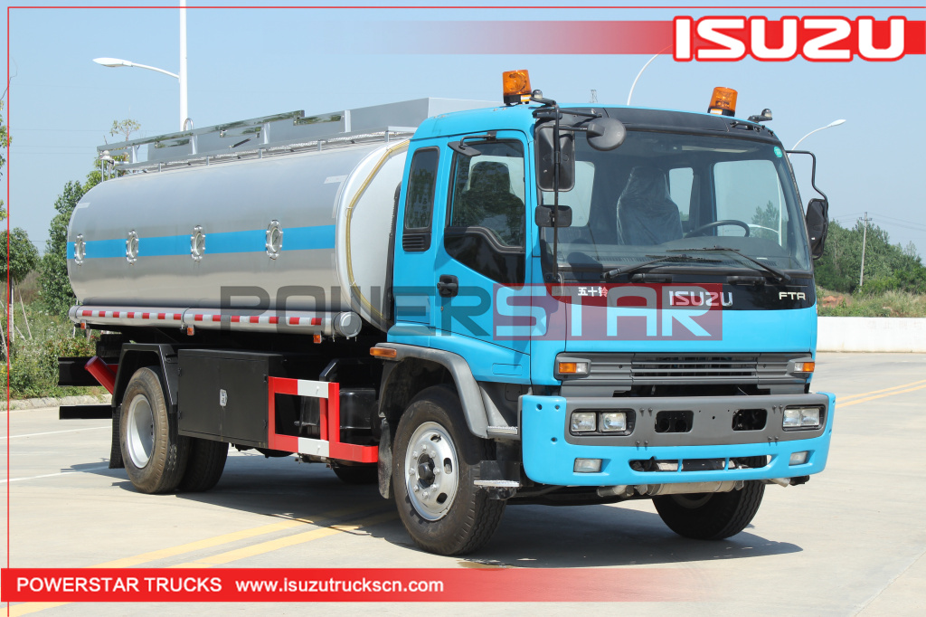 Philippines Oil bowser Fuel Tank Truck Isuzu 16,000L for sale