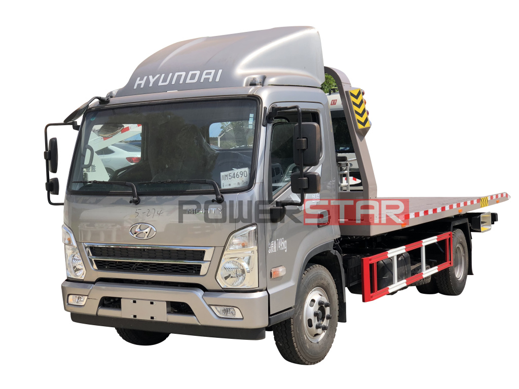 brand new 3Tons Flatbed Car Carrier Hyundai Road Wrecker under-lift Truck 