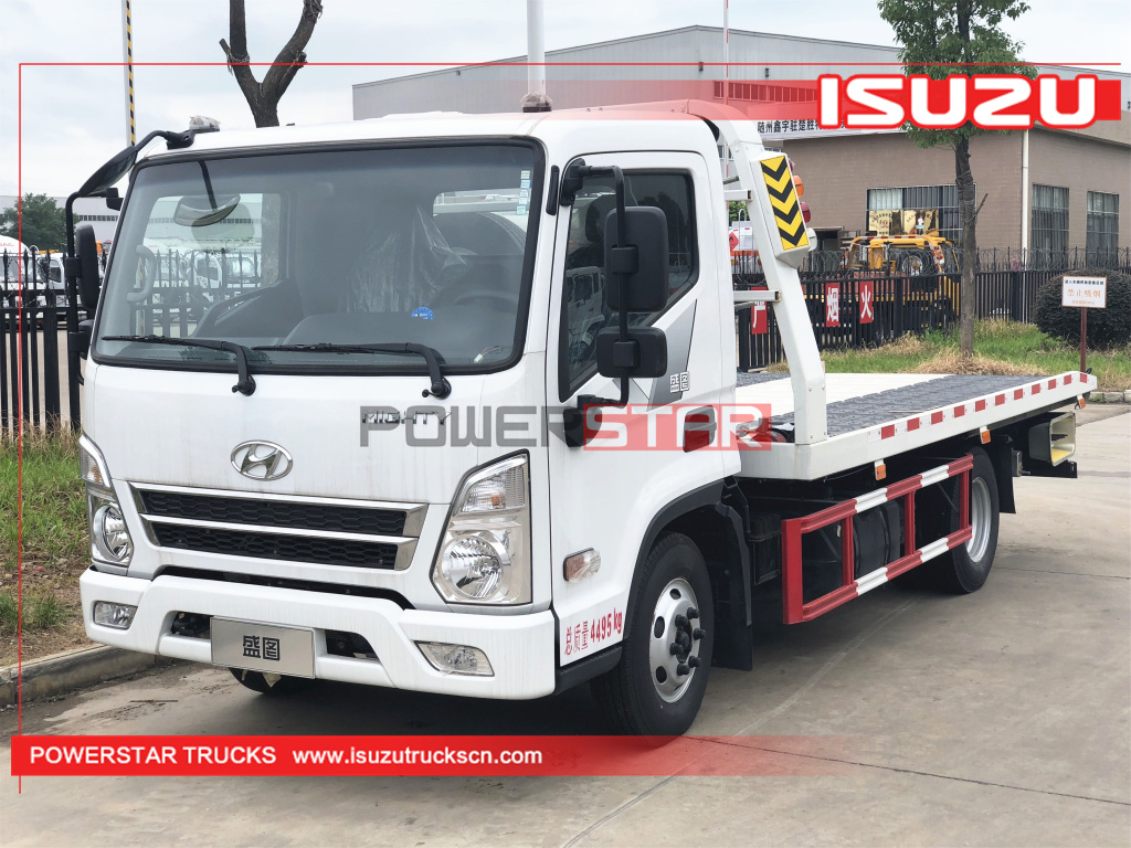 brand new 3Tons Flatbed Car Carrier Hyundai Road Wrecker under-lift Truck 