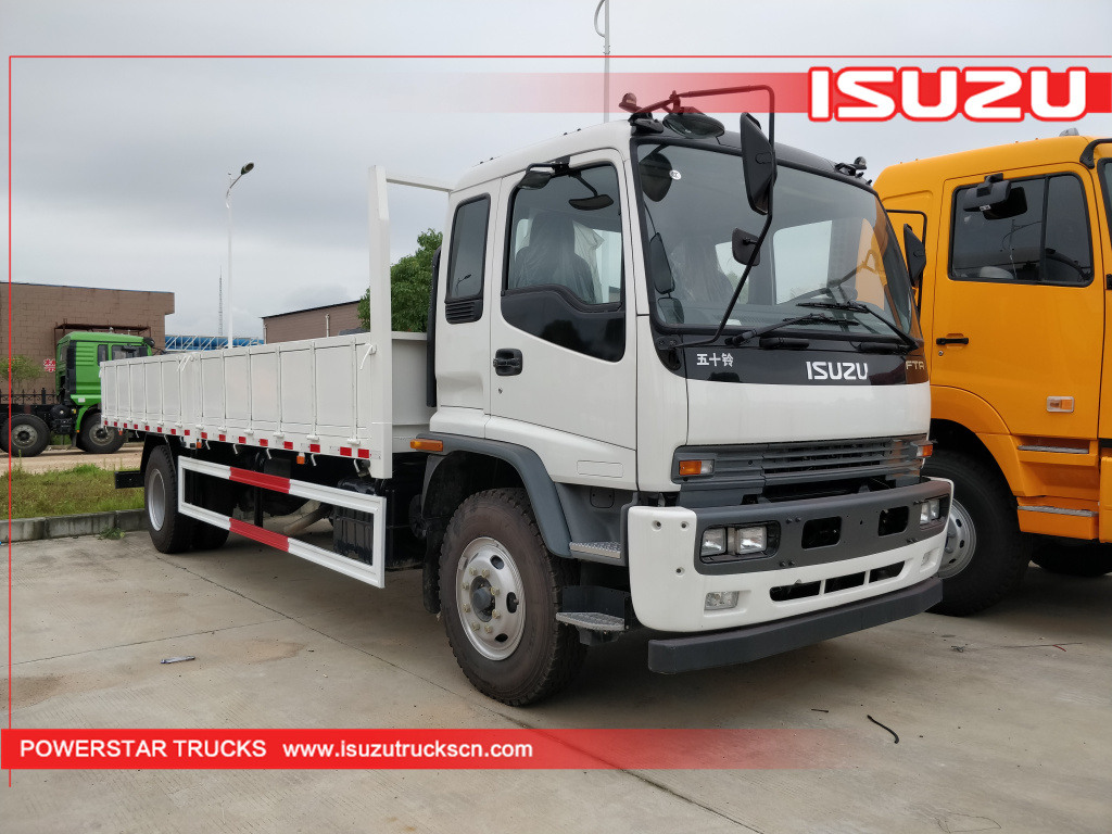 ISUZU FVR FTR sidewall Dropside 6wheeler Cargo Trucks for sale