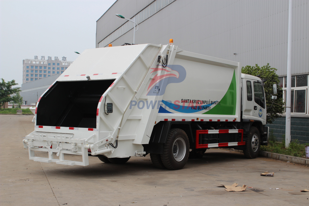 14Cbm Angola 4x2 Japanese Isuzu fvr Trash Truck Garbage Compactor