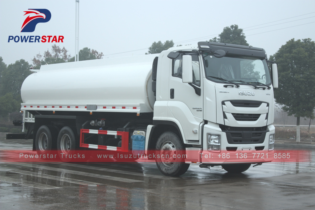 Philippines ISUZU GIGA 6*4 20,000L Water Sprinkler 20m3 Water Bowser Truck 6UZ1-TCG50 380HP