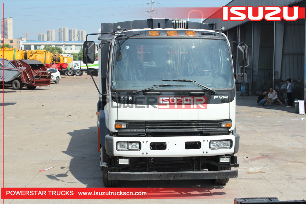 Mongolia ISUZU FTR FVR Compactor Refuse Truck 240HP Compressed Garbage Truck