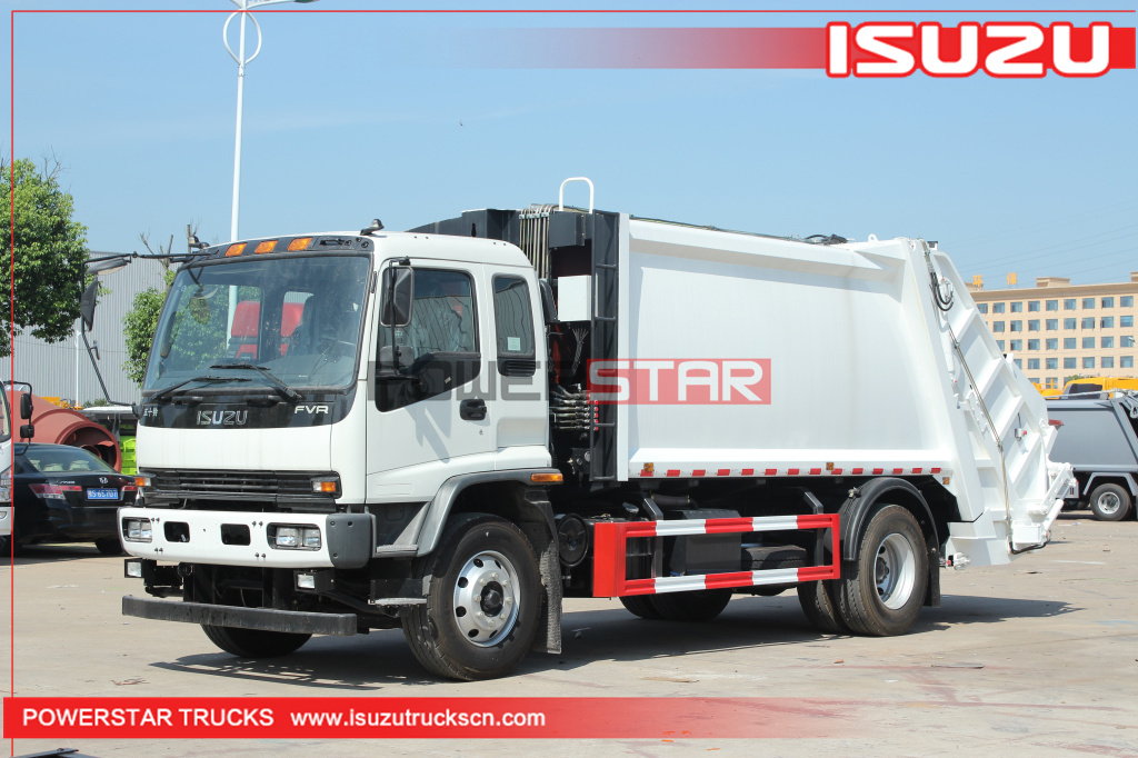 12CBM 14CBM ISUZU FVR Rear Loader Refuse Garbage Compactor Truck