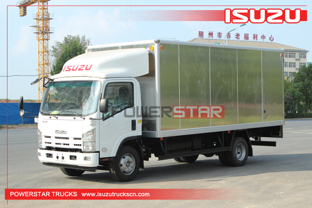 Philippines New 5tons to 10tons 190HP Isuzu 700p 4X2 Aluminum alloy Cargo Van Truck