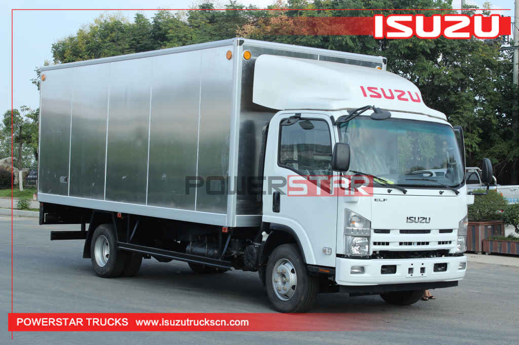 Philippines New 5tons to 10tons 190HP Isuzu 700p 4X2 Aluminum alloy Cargo Van Truck