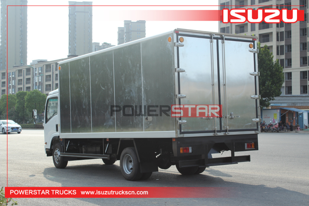 Philippines New 5tons to 10tons 190HP Isuzu 700p 4X2 Aluminum alloy Cargo Van Truck