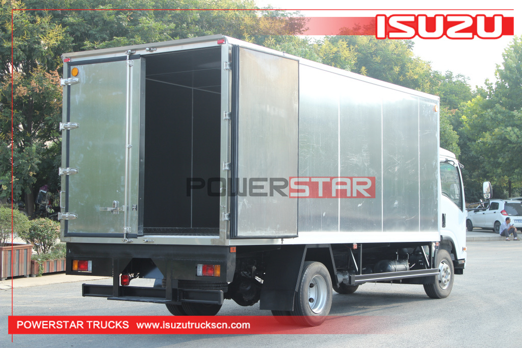 Philippines New 5tons to 10tons 190HP Isuzu 700p 4X2 Aluminum alloy Cargo Van Truck