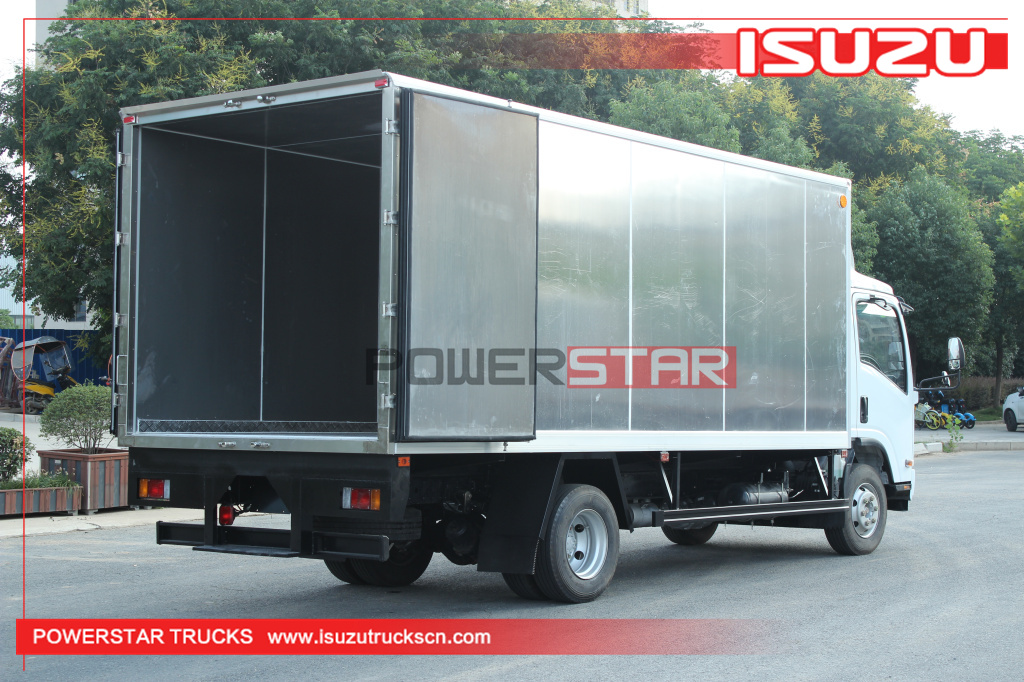 Philippines New 5tons to 10tons 190HP Isuzu 700p 4X2 Aluminum alloy Cargo Van Truck