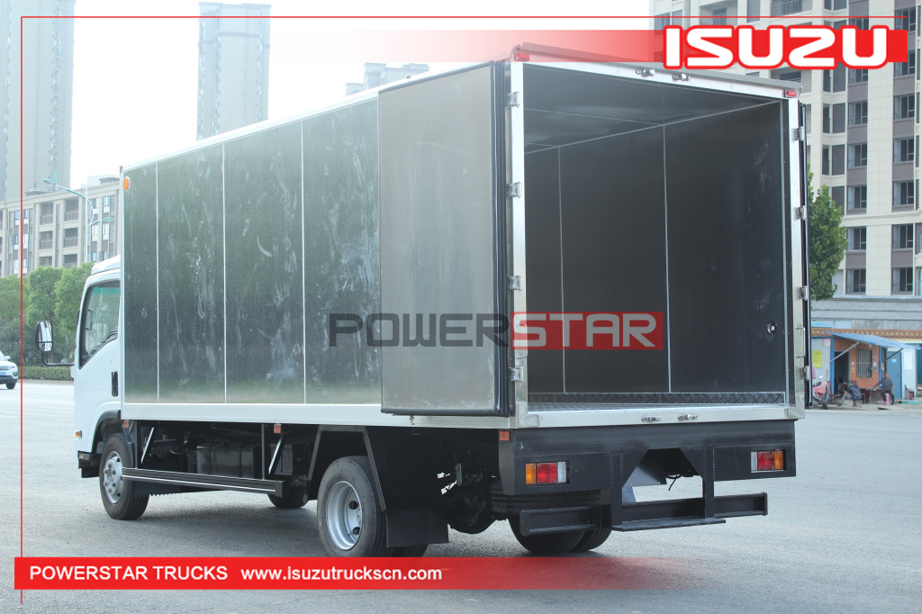 Philippines New 5tons to 10tons 190HP Isuzu 700p 4X2 Aluminum alloy Cargo Van Truck