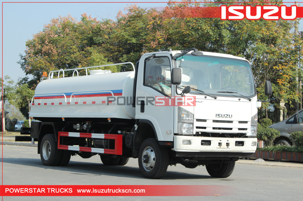 Customized ISUZU ELF 4*4 4WD Road Sprinkler Water Tanker Trucks 8,000L~10,000L