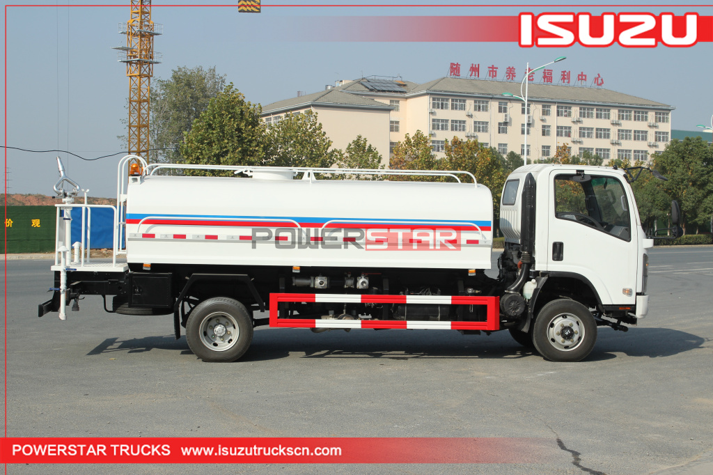 Customized ISUZU ELF 4*4 4WD Road Sprinkler Water Tanker Trucks 8,000L~10,000L