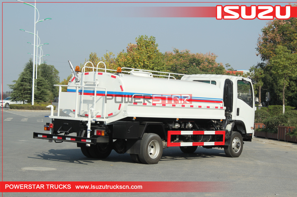 Customized ISUZU ELF 4*4 4WD Road Sprinkler Water Tanker Trucks 8,000L~10,000L