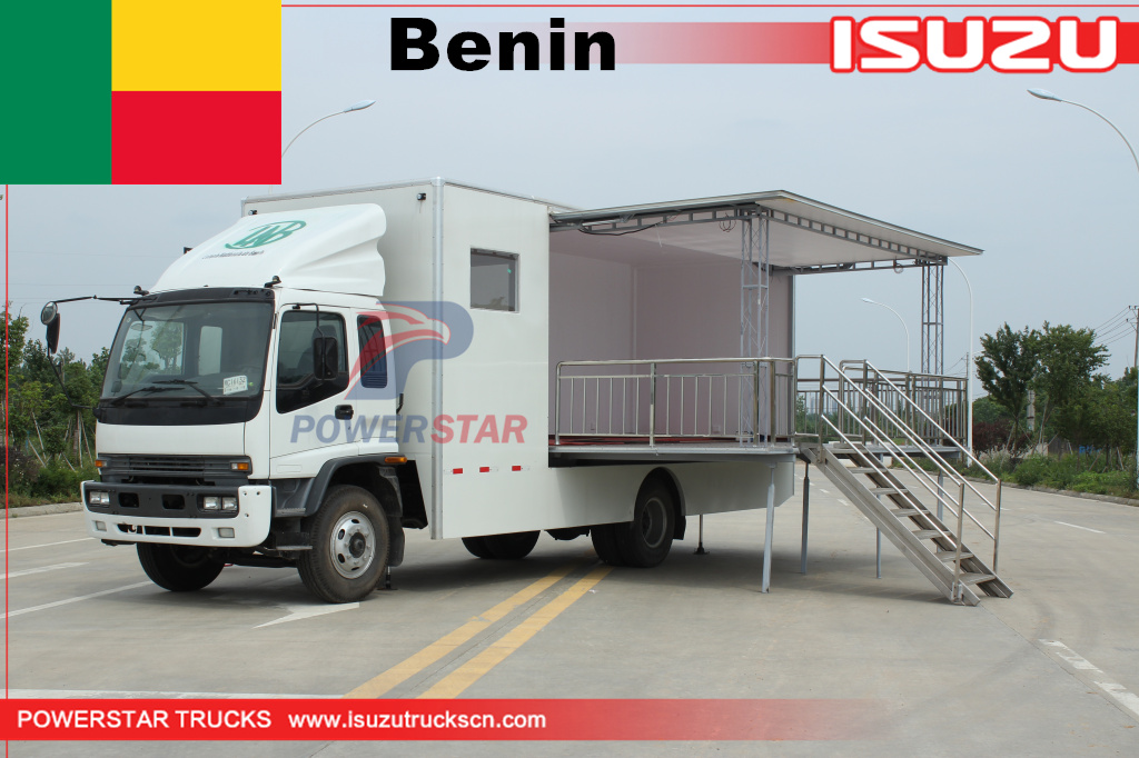 ISUZU Outdoor Election Vote Car Mobile Advertising Show Truck with Foldable Stage