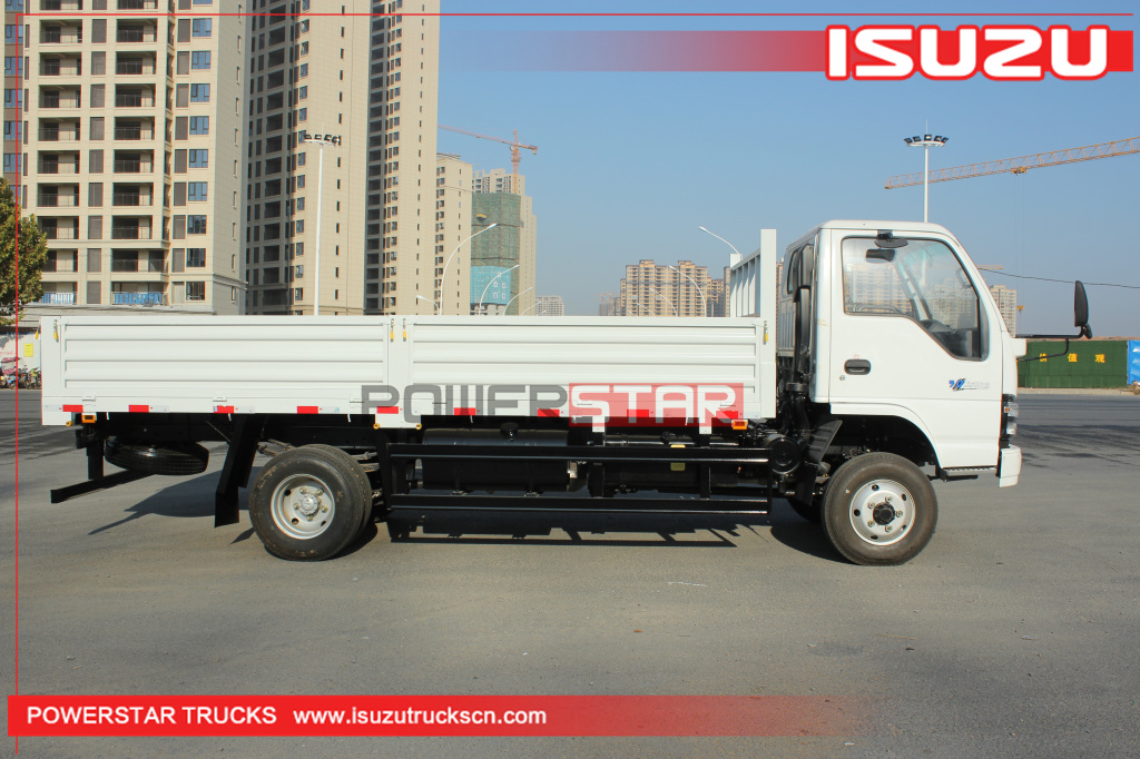 Philippines - 3 units ISUZU NKR 600P 4x4 off road dropside flatbed cargo van trucks