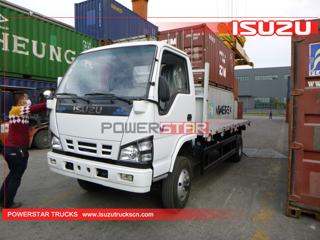 Philippines - 3 units ISUZU NKR 600P 4x4 off road dropside flatbed cargo van trucks