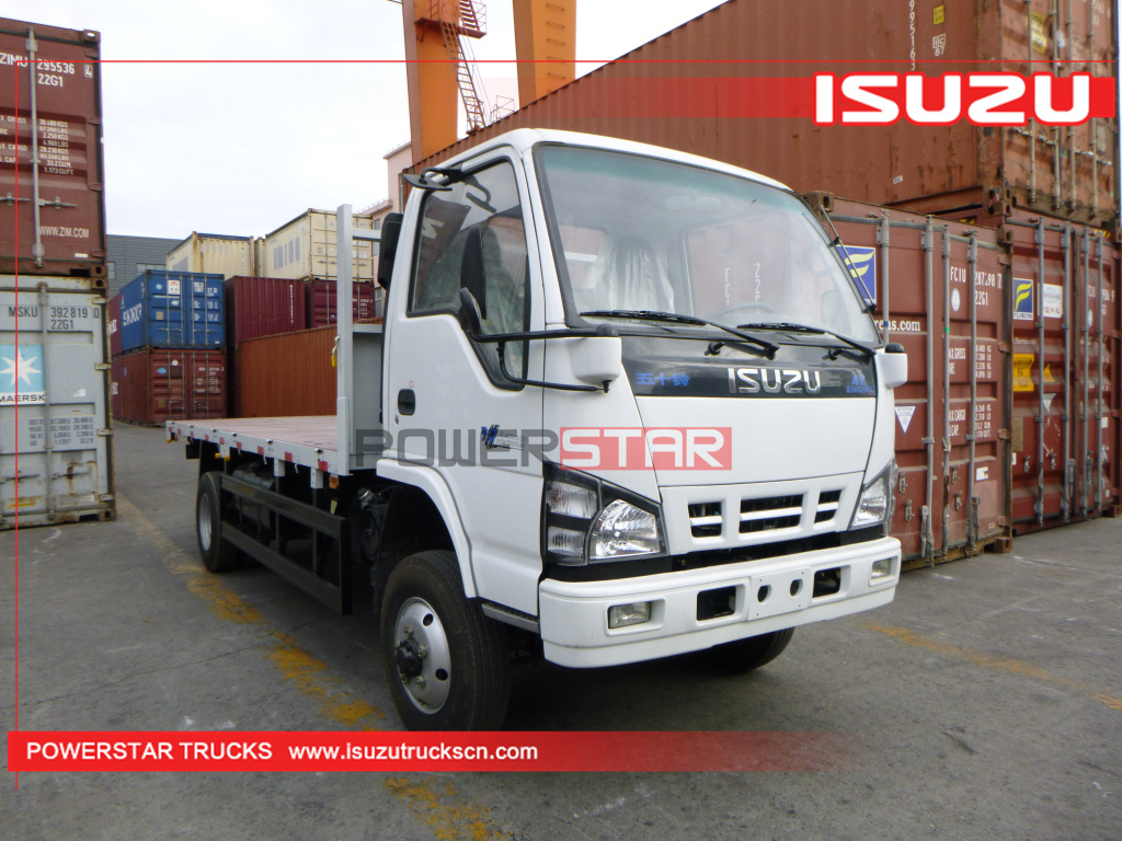 Philippines - 3 units ISUZU NKR 600P 4x4 off road dropside flatbed cargo van trucks