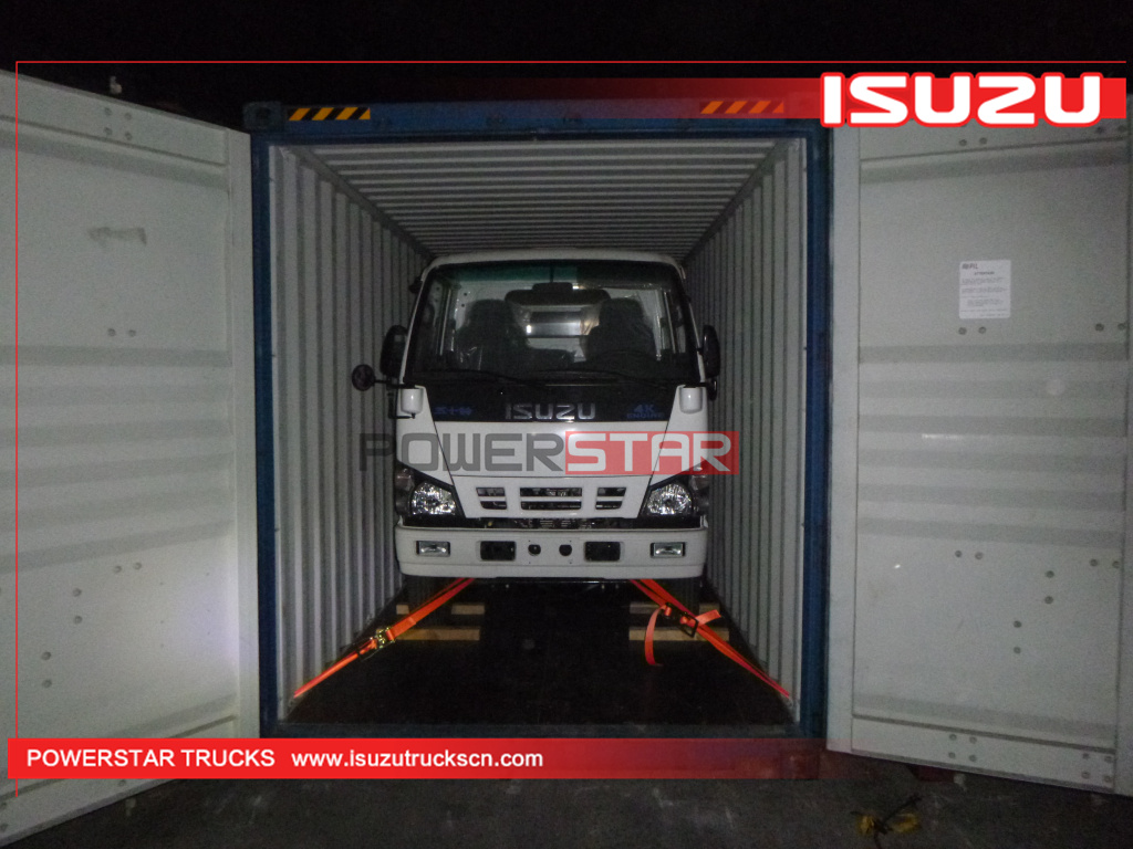 Philippines - 3 units ISUZU NKR 600P 4x4 off road dropside flatbed cargo van trucks