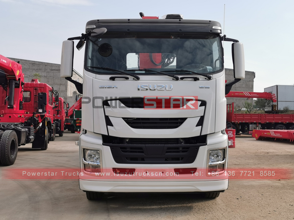 Myanmar Original ISUZU GIGA Cargo Truck Crane With Cranes Mounted 16Ton Palfinger SPS40000 Telescopic Boom Crane