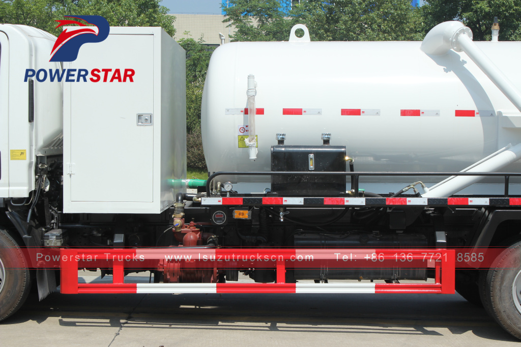 Philippines Isuzu NKR ELF Fecal suction truck Sewage suction trucks for sale