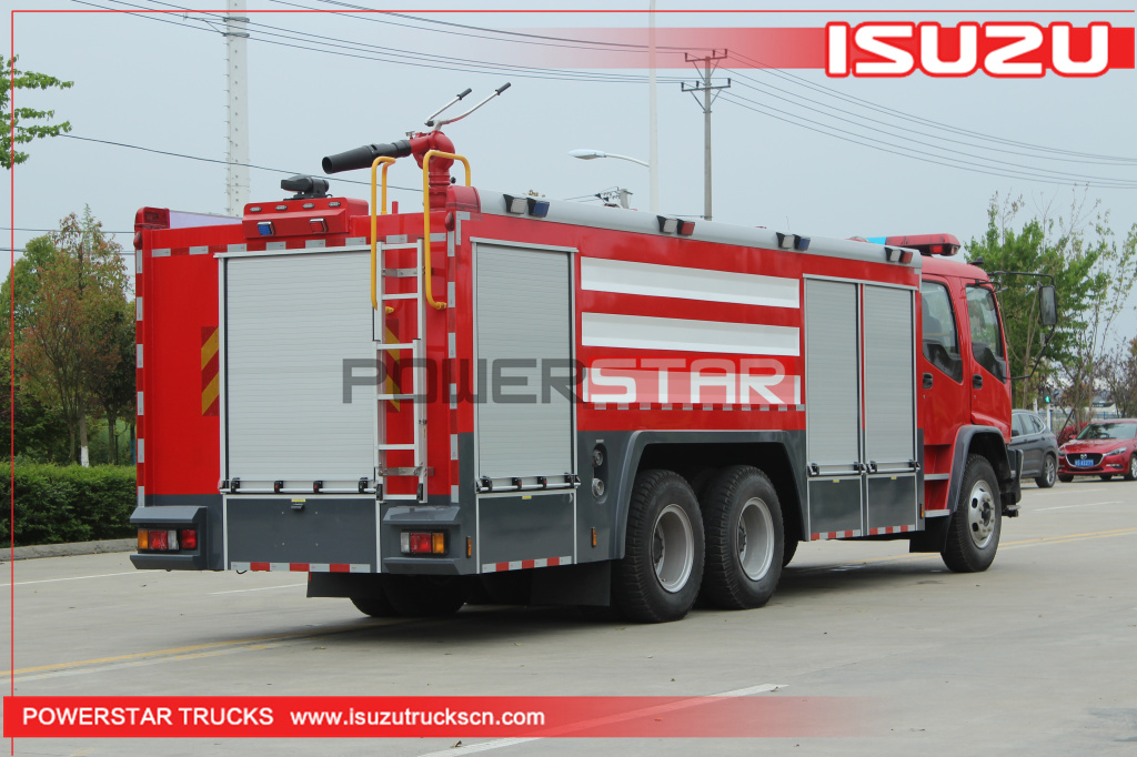 ISUZU FVZ Fire truck Manufacturer for 7000L-10000L Fire Engine Water Foam Fire Tender Truck