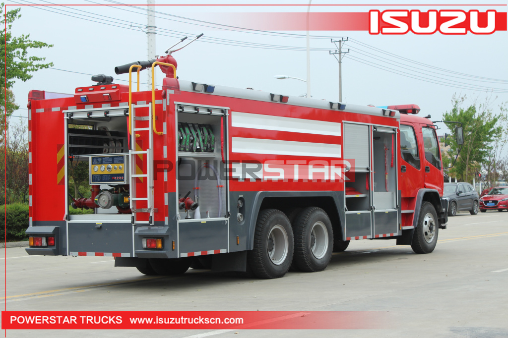 ISUZU FVZ Fire truck Manufacturer for 7000L-10000L Fire Engine Water Foam Fire Tender Truck