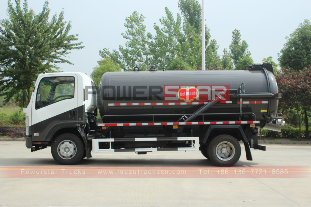 Philippines Del Monte ISUZU ELF Vacuum Sewer Septic Tanker truck