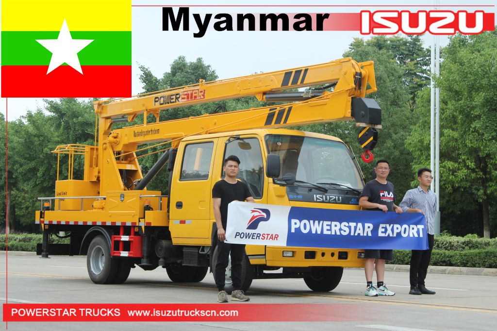 ISUZU 16m 18m 20m 22m 24m 26m Aerial Working Truck Aerial Bucket Truck