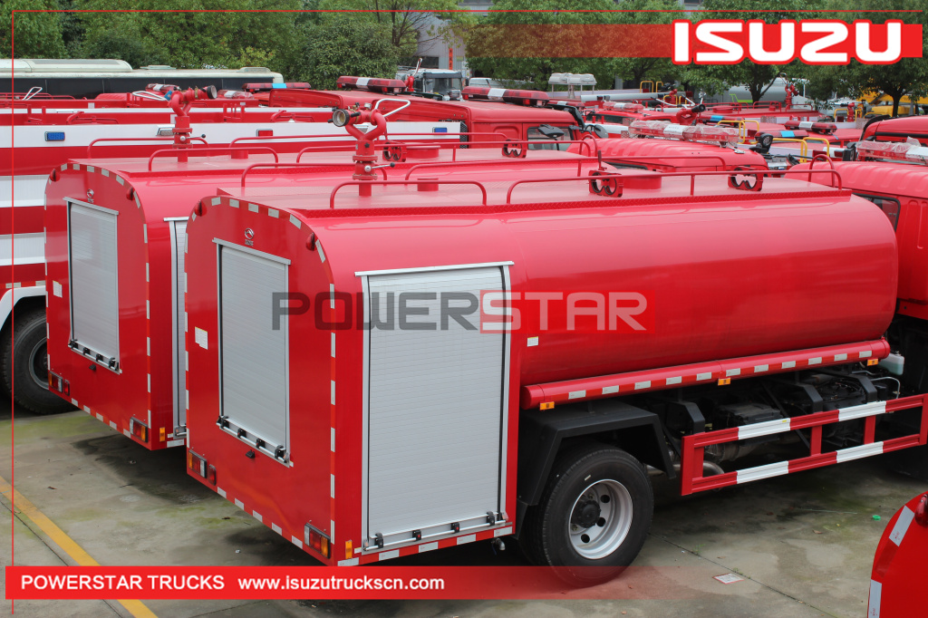 Cambodia ISUZU FVR water tanker fire rescue fire fighting vehicle