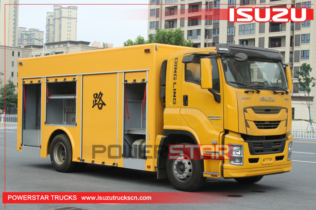 Mongolia ISUZU GIGA Airport Street road inspection trucks for sale