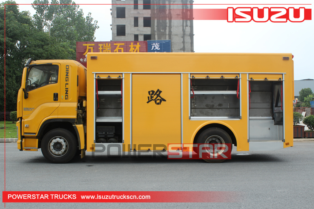 Mongolia ISUZU GIGA Airport Street road inspection trucks for sale