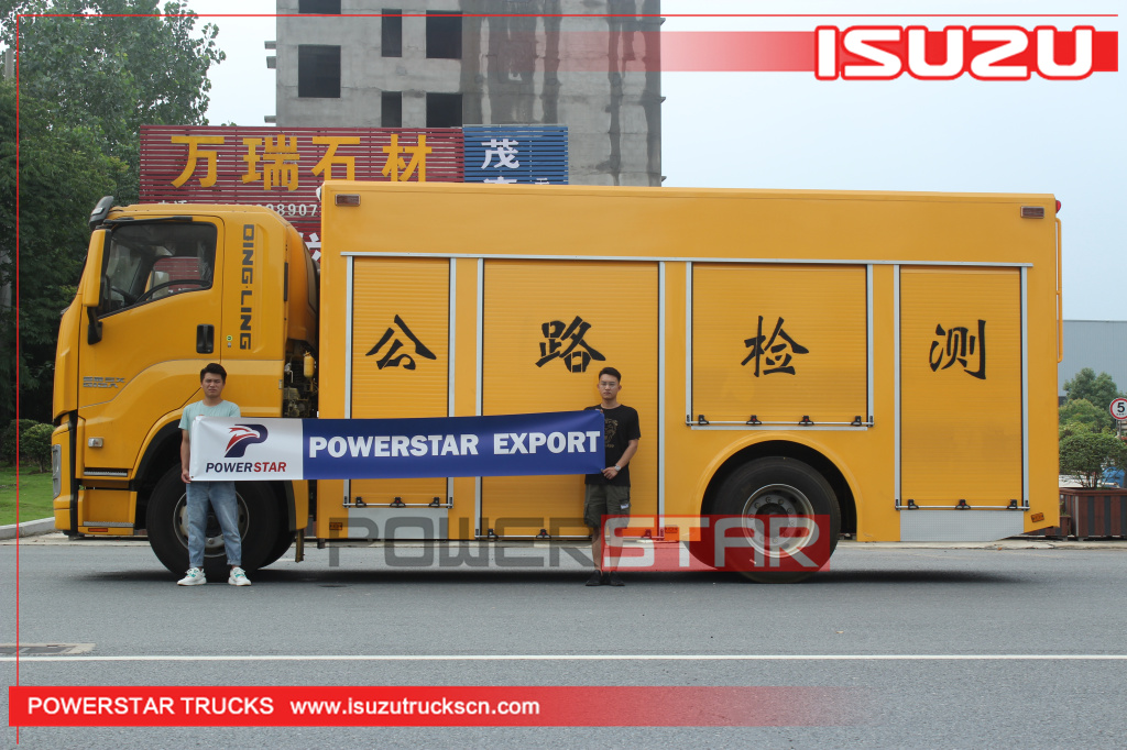 Mongolia ISUZU GIGA Airport Street road inspection trucks for sale