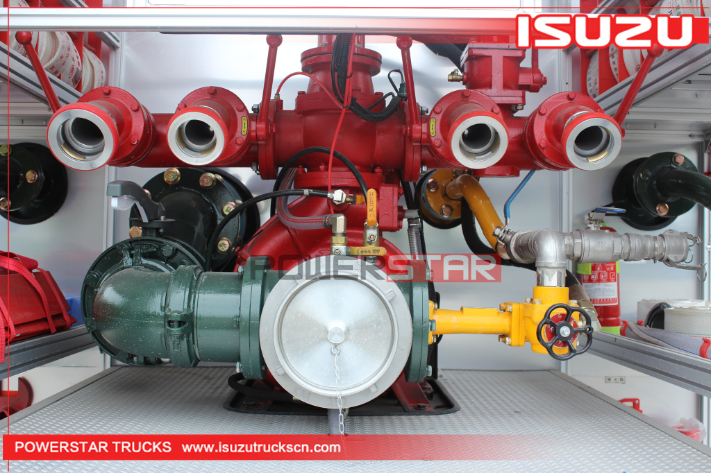 Japan ISUZU GIGA heavy duty Water Foam Powder Combined Fire Fighting Truck