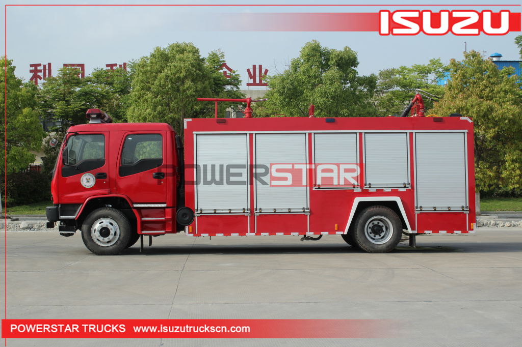 ISUZU FVR chassis Dry Powder and Foam Fire Truck fire engine