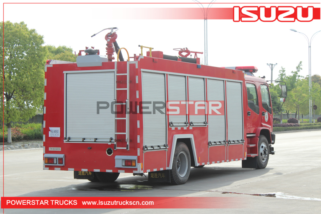 ISUZU FVR chassis Dry Powder and Foam Fire Truck fire engine