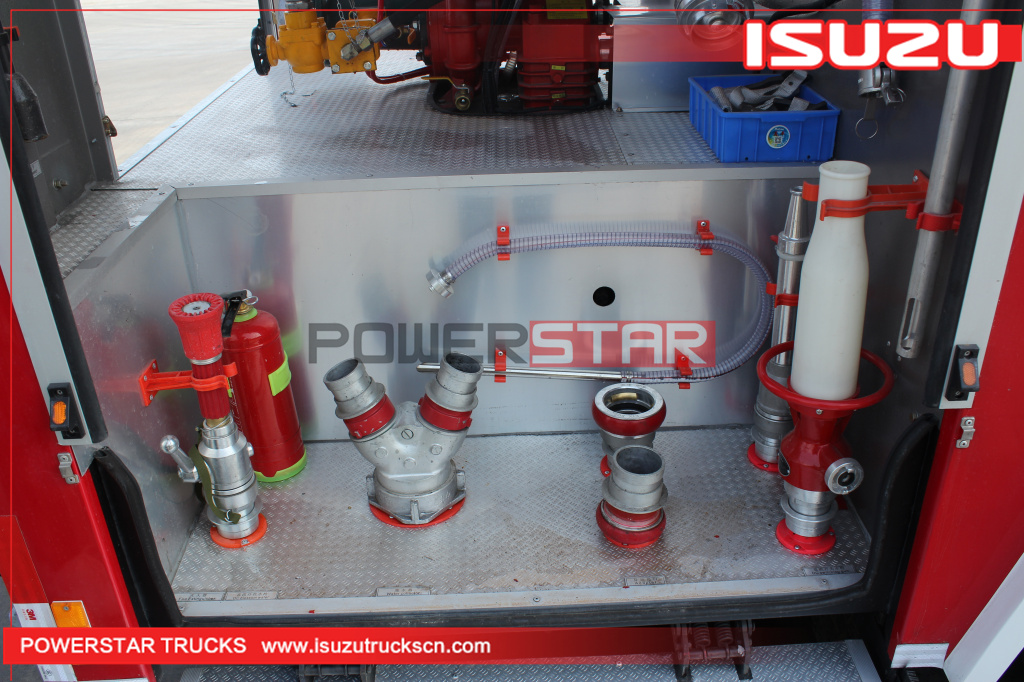 ISUZU FVR chassis Dry Powder and Foam Fire Truck fire engine